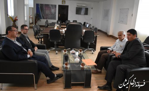 دیدار مدیرکل جدید ثبت احوال استان با فرماندار گمیشان