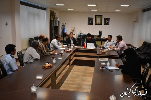 جلسه تعیین وضعیت مکان استقرار شرکت تعاونی 435 مسافربری شهرستان