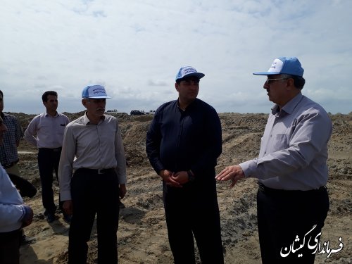 بازدید سرپرست معاونت هماهنگی امور اقتصادی و توسعه منابع استاندار از سایت میگو