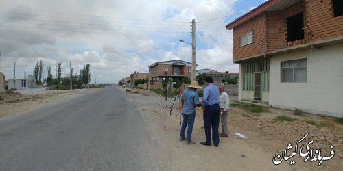 بازدید فرماندار از روند اجرایی طرح هادی روستای آرخ بزرگ