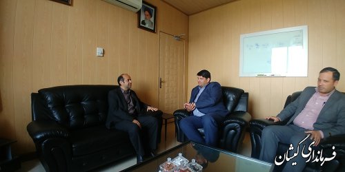 فرماندار گمیشان با مدیرعامل شرکت گاز استان دیدار کرد