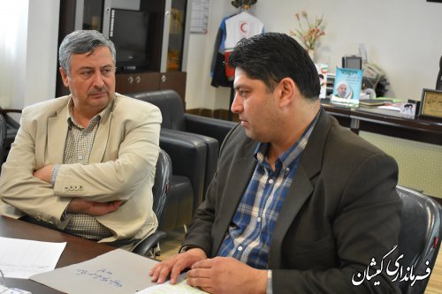 نشست هم اندیشی توزیع اعتبارات پروژه های سال 97 شهرستان گمیشان برگزار شد