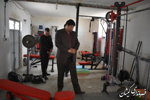 بازدید فرماندار گمیشان از فضاها و پروژه های ورزشی بخش مرکزی شهرستان