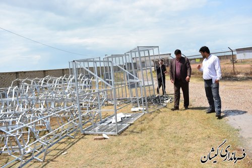 بازدید فرماندار گمیشان از فضاها و پروژه های ورزشی بخش مرکزی شهرستان