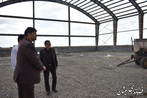 بازدید فرماندار گمیشان از فضاها و پروژه های ورزشی بخش مرکزی شهرستان