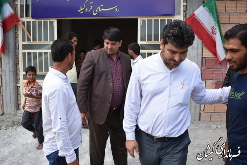 بازدید فرماندار گمیشان از فضاها و پروژه های ورزشی بخش مرکزی شهرستان