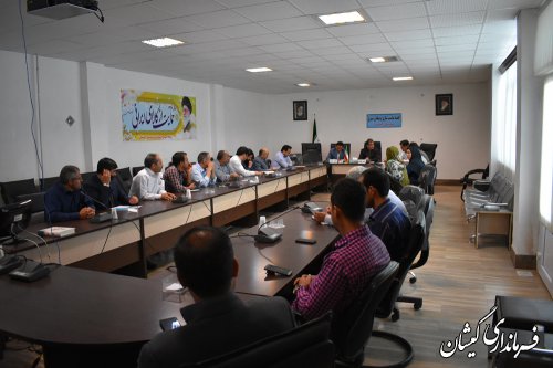 جلسه کمیته مناسب سازی و مبلمان شهری شهرستان گمیشان