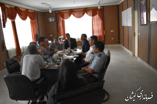 دومین جلسه تعیین مکان استقرار شرکت تعاونی 435 مسافربری شهرستان برگزار شد