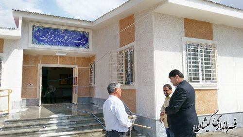 بازدید فرماندار گمیشان از پروژه های قابل افتتاح هفته دولت