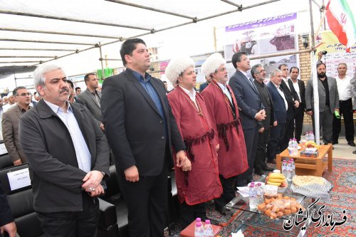 آیین افتتاح و کلنگ زنی74پروژه هفته دولت گمیشان با اعتبار قریب به 400 میلیارد ریال