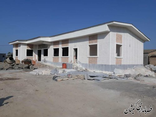 بازدید فرماندار گمیشان از مدرسه در حال ساخت آتا توماج روستای توماجلر چارقلی