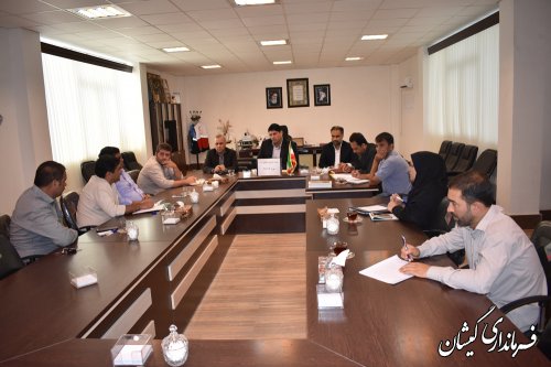 چهارمین جلسه کارگروه ستاد تنظیم بازار شهرستان گمیشان برگزار شد
