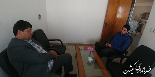 بازدید فرماندار گمیشان از اداره تعاون، کار و رفاه اجتماعی شهرستان