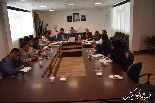 پنجمین جلسه شورای ترافیک شهرستان گمیشان برگزار شد
