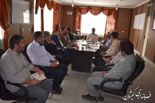 جلسه کمیسیون کارگری شهرستان گمیشان