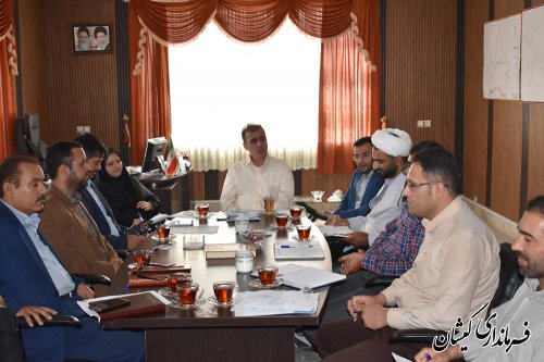 جلسه کمیسیون کارگری شهرستان گمیشان
