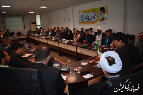 پنجمین جلسه شورای اداری شهرستان گمیشان برگزار شد