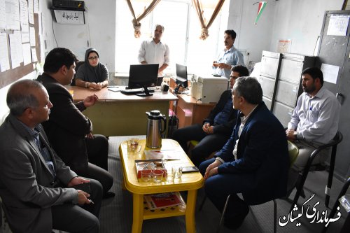 بازدید فرماندار گمیشان از مدرسه 13آبان روستای قلعه حاجی گلدیخان
