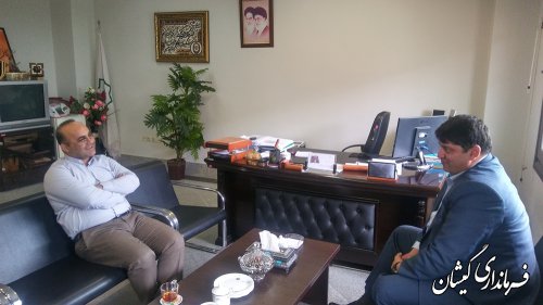 دیدار فرماندار گمیشان با مدیرکل دفتر امورروستایی و شوراهای استانداری