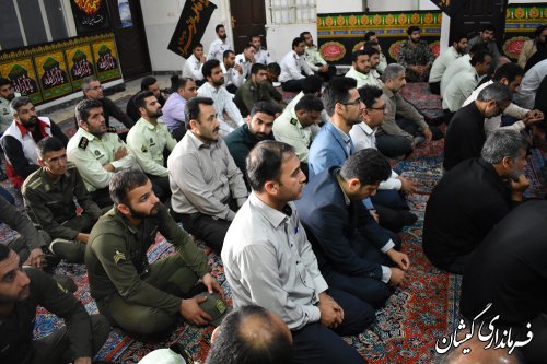 حضور فرماندار گمیشان در مراسم ویژه ماه محرم