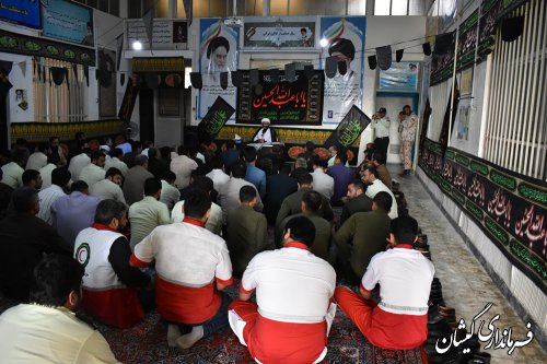 حضور فرماندار گمیشان در مراسم ویژه ماه محرم
