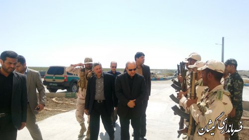 بازدید استاندار گلستان از پاسگاه مرزی شهرستان گمیشان