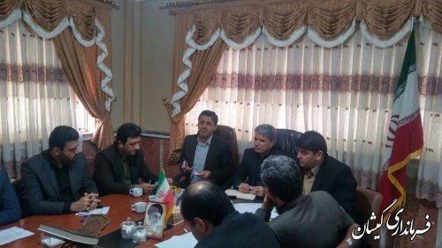 نشست مشترک فرمانداران غرب استان و نماینده مردم منطقه در مجلس شورای اسلامی