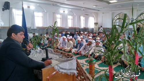 مراسم یادواره شهدای شهرستان گمیشان برگزار شد