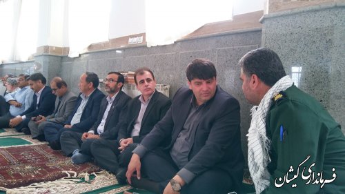 مراسم یادواره شهدای شهرستان گمیشان برگزار شد