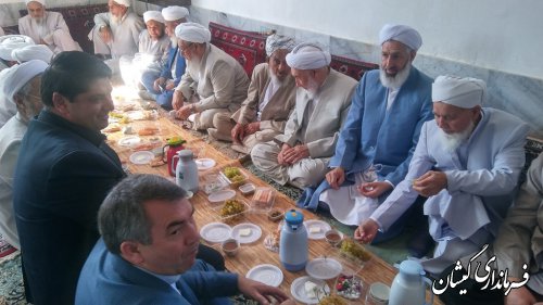 حضور فرماندار در مراسم فارغ التحصیلی طلاب حوزه علمیه سراج الدین روستای قرنجیک