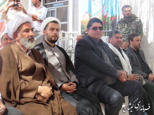 حضور فرماندار گمیشان در مراسم یادواره شهید دردی کمی