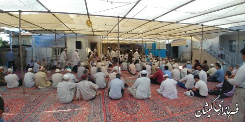 حضور فرماندار گمیشان در مراسم فارغ التحصیلی طلاب حوزه علمیه اعظمی شهرستان