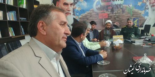 دیدار فرماندار گمیشان با فرمانده انتظامی و سپاه شهرستان