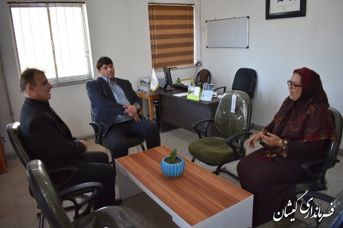 بازدید فرماندار گمیشان از اداره کتابخانه عمومی شهرستان