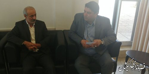 دیدار فرماندار گمیشان با مدیرکل اداری و مالی استانداری