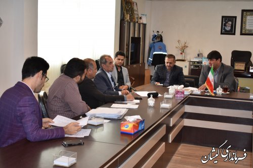 دیدار کارشناسان دفتربازرسی،مدیریت عملکرد و امورحقوقی استانداری بافرماندار گمیشان