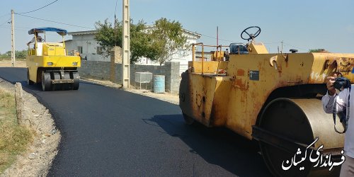 بیش از 4هزارو 120 مترمربع از معابرروستای قلعه توماجلر آسفالت می شود