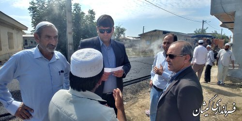 بیش از 4هزارو 120 مترمربع از معابرروستای قلعه توماجلر آسفالت می شود