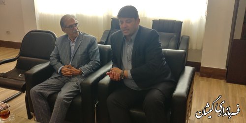 دیدار امام جمعه و مشاور استاندار در امور اهل سنت با فرماندار گمیشان
