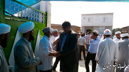 حضور فرماندار در مراسم فارغ التحصیلی طلاب حوزه علمیه محمدیه روستای کملر