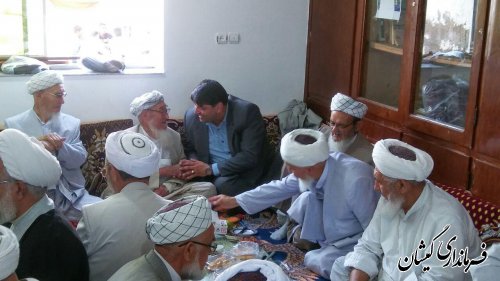 حضور فرماندار در مراسم فارغ التحصیلی طلاب حوزه علمیه محمدیه روستای کملر