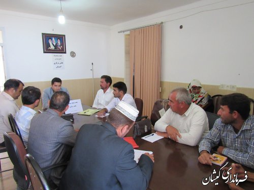 اولین نشست دهیاران با بخشدار جدید بخش مرکزی گمیشان برگزار شد