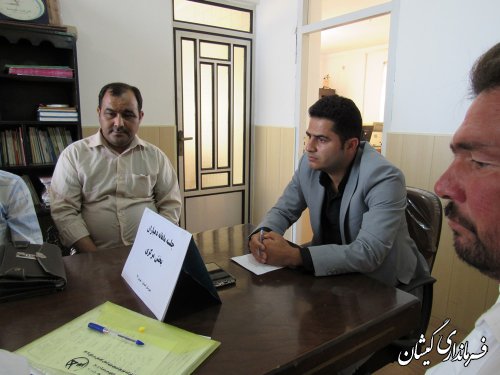 اولین نشست دهیاران با بخشدار جدید بخش مرکزی گمیشان برگزار شد