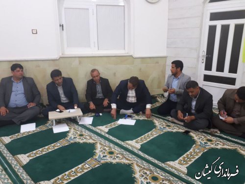 نشست مشترک فرماندار گمیشان و نماینده مردم درمجلس با شوراها و دهیاران