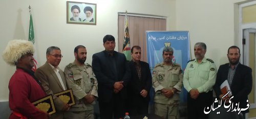 از مرزنشین و مرزیار نمونه شهرستان گمیشان و ترکمن تجلیل شد