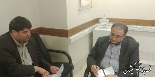 دیدار فرماندار گمیشان با مدیرکل دفتر جذب و سرمایه گذاری