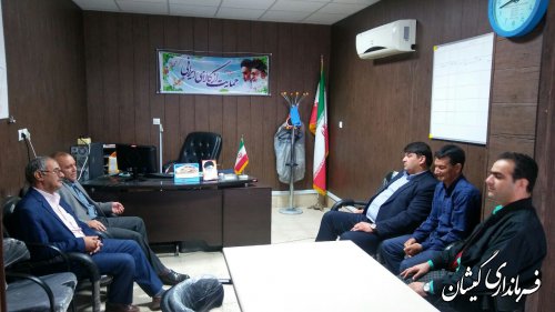 بازدید فرماندار گمیشان از بخشداری گلدشت