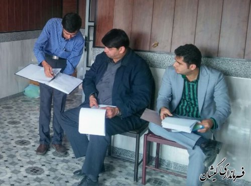بازدید فرماندار گمیشان از دهیاری روستای دهنه شهرستان