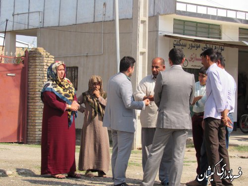 بازدید بخشدار مرکزی از روستاهای خواجه نفس و گامیشلی