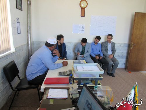 بازدید بخشدار مرکزی از روستاهای خواجه نفس و گامیشلی